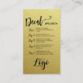 ロゴデカールのアプリケーショ気にンカードの追加 名刺 (正面)