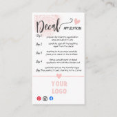 ロゴデカールカー気にドの追加 名刺 (正面)