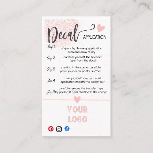 ロゴデカールカー気にドの追加 名刺 (正面)