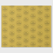 ロゴデザインのオリジナル包装紙 ラッピングペーパー (フラット)