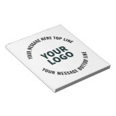 ロゴデザインまたは画像 | 太い編集可能なテキスト ノートパッド (アングル)