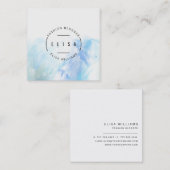 ロゴデザインファッションブロガーデザイナーブティック スクエア名刺 (正面/裏面)