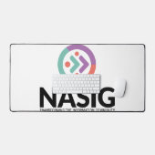 ロゴデスクパッド – ロゴを上に表示 デスクマット (キーボード&マウス)