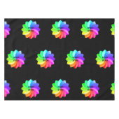 ロゴトレードショービジネスレストランホテルブラック テーブルクロス (正面(横))