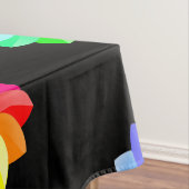 ロゴトレードショービジネスレストランホテルブラック テーブルクロス (インサイチュ)