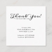 ロゴドードルスタッドイヤリングスクエアカード01パック25 コーリングカード (裏面)