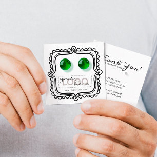 ロゴドードルスタッドイヤリングスクエアカード07 Pack 25 コーリングカード