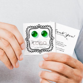 ロゴドードルスタッドイヤリングスクエアカード07 Pack 25 コーリングカード