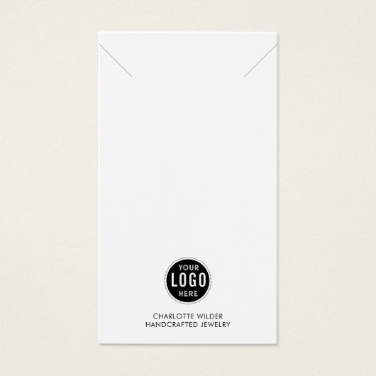 ロゴネックレスジュエリーディスプレイカード (正面)