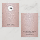 ロゴネモダンックレスブレスレット表示カード 名刺 (正面/裏面)