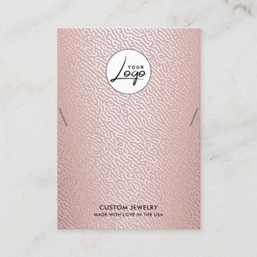 ロゴネモダンックレスブレスレット表示カード 名刺 (正面)