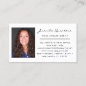 ロゴハウス実在エステートエージェントプロフェッショナルホワイト 名刺 (裏面)