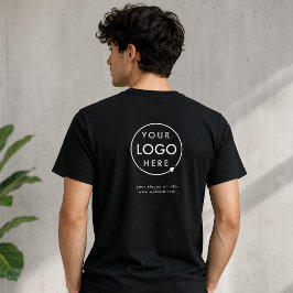 ロゴバックTシャツ|ビジネスユニフォームブラックシャツ Tシャツ