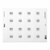 ロゴバッグの包装シンプルシールを追加する ラベル (フルシート)