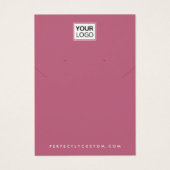 ロゴバラの追加ネックレスイヤリングディスプレイカード (正面)