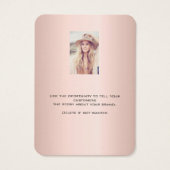 ロゴバラ金ゴールドイヤリングジュエリー写真表示カード (裏面)