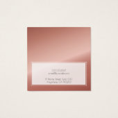 ロゴバラ金ゴールドフェイクメタリックイヤリング表示カード (裏面)