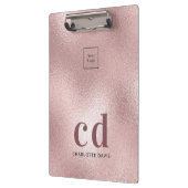 ロゴバラ金ゴールドモノグラムイニシャル事業 クリップボード (左)