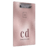 ロゴバラ金ゴールドモノグラムイニシャル事業 クリップボード (右)