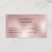 ロゴバラ金ゴールドモノグラムミニマル 名刺 (裏面)