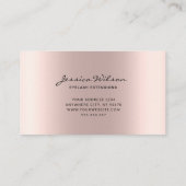 ロゴバラ金ゴールドラッシュミニマリスガーリート 名刺 (裏面)