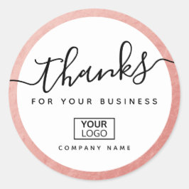 ロゴバラ金ゴールド縁どルビジネ感謝していスの追加 ラウンドシール