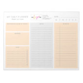 ロゴパステルオレンジアンデモダンィーナルプランナー ノートパッド (正面)