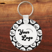 ロゴパターカスタムンのビジネスプロモーションの追加 キーホルダー (正面)