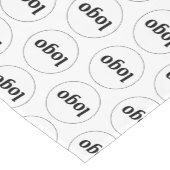 ロゴパターンビジネスのプロモーションブランディングホワイト ショートテーブルランナー (コーナー)