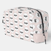 ロゴパターンプロモーションビジネス赤面ピンク ドップキット (右コーナー)