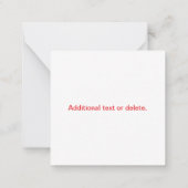 ロゴパターン付きのプロモーション用QRコード（編集可能） ノートカード (裏面)