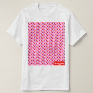 ロゴパターンvaporwave tシャツ