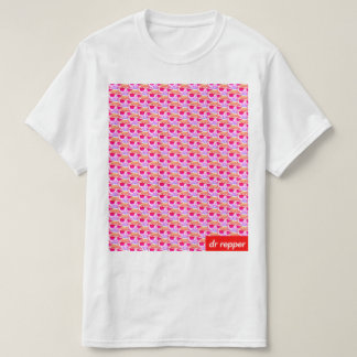 ロゴパターンvaporwave tシャツ