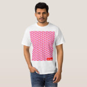 ロゴパターンvaporwave tシャツ (正面フル)