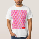 ロゴパターンvaporwave tシャツ (正面)