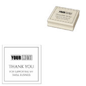 ロゴパーソナライズされたありがとう ラバースタンプ (押印)