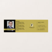 ロゴパーソナライズされたと写真、Business & Finance 名刺 (内部フラット)