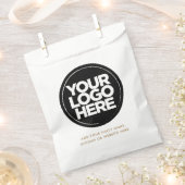 ロゴパーソナライズされたと文字シンプル フェイバーバッグ (クリップ留めされた状態)