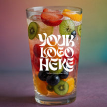 ロゴパーソナライズされたと文字ビアグラス