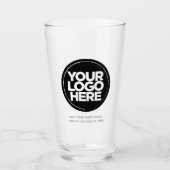 ロゴパーソナライズされたと文字ビアグラス タンブラーグラス (正面)