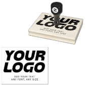 ロゴパーソナライズされたと文字プロフェッショナルテンプレート ラバースタンプ (押印)