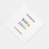 ロゴパーソナライズされたと文字会社ナプキンス スタンダードランチョンナプキン (角)