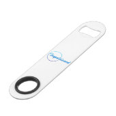 ロゴパーソナライズされたのカスタムロゴ スピード栓抜き (正面アングル)