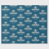 ロゴパーソナライズされたのクリスマスラッピング紙 ラッピングペーパー (フラット)