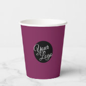 ロゴパーソナライズされたステイ水和かわいいプロフェッショナル 紙コップ (裏面)