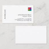 ロゴパーソナライズされたテンプレートプロフェッショナルエレガント 名刺 (正面/裏面)