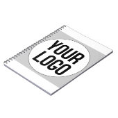 ロゴパーソナライズされたデザインテンプレートオン ノートブック (左側)