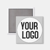 ロゴパーソナライズされたデザインテンプレートオン マグネット (正面/裏面)