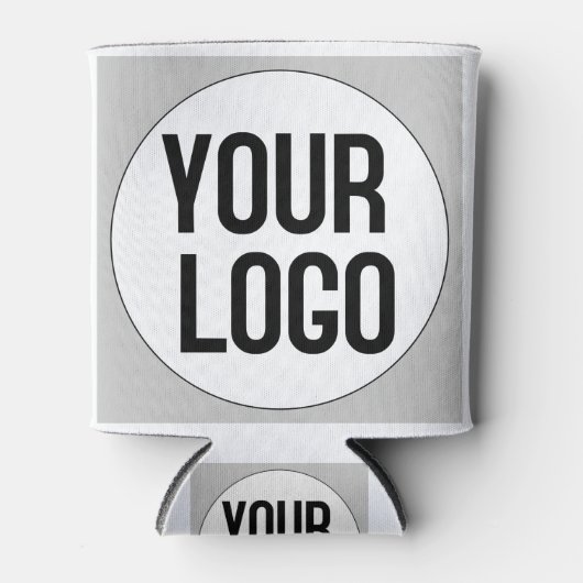 ロゴパーソナライズされたデザインテンプレートオン 缶クーラー (正面)