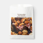 ロゴパーソナライズされたパン、ペストリーベーカリーの追加 フェイバーバッグ (正面)